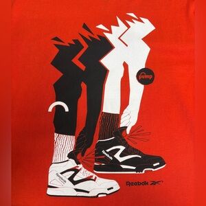 Vintage Reebok Pump Orange Graphic T-Shirt